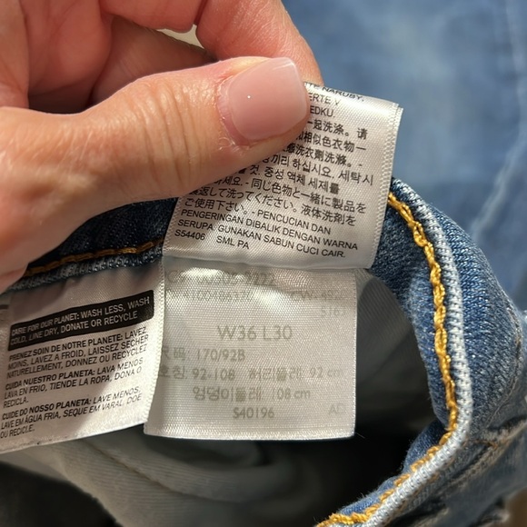 Levi’s 505™ REGULAR FIT MEN'S JEANS EUC 36 x 30 - Picture 4 of 7